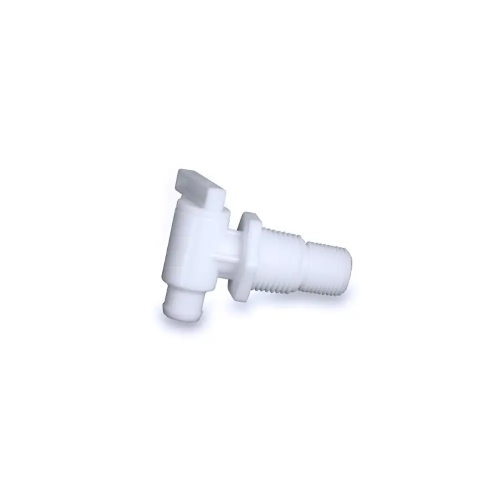 Fresh Water Tank Drain Valve w/ 3/8" & 1/2" Male NPT Thread - No Flange - CAM22243